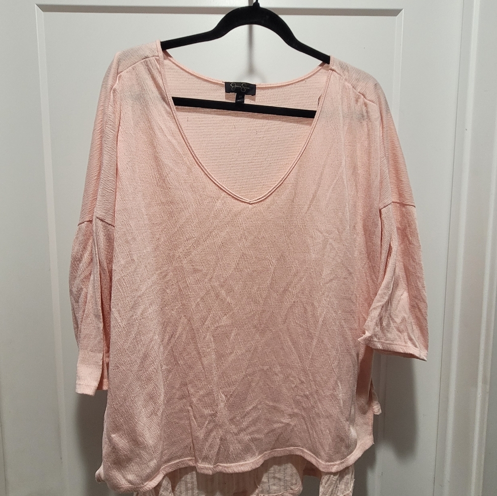 Jessica Simpson pink hi low 2x